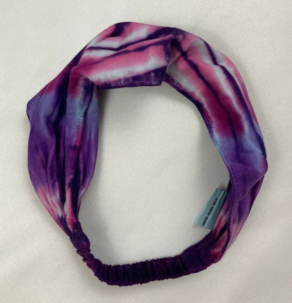 Adult Multi-Colored Tie-dyed Bandana Headbands