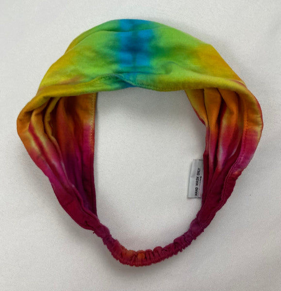 Adult Multi-Colored Tie-dyed Bandana Headbands