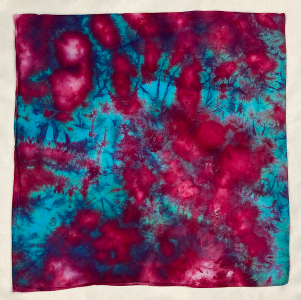 Aqua/Pink Crush Ice-Dyed Bandana