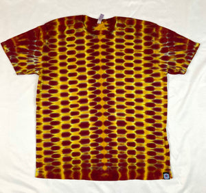 Adult Golden Fire Tie-Dyed Tee, XL