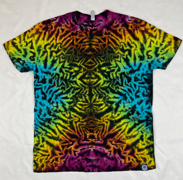 Adult Electric Rainbow Tie-Dyed Tee, multiple sizes: S-3X (no XL)