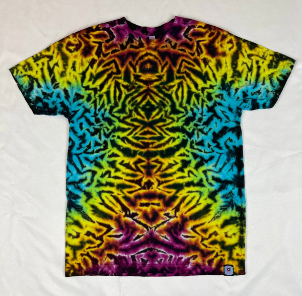 Adult Electric Rainbow Tie-Dyed Tee, multiple sizes: S-3X (no XL)