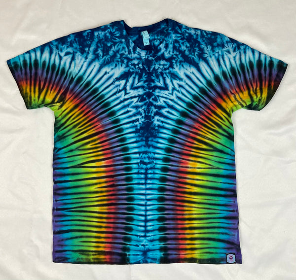 Adult Winter Rainbow Tie-Dyed Tee, multiple sizes: S, M & 2XL