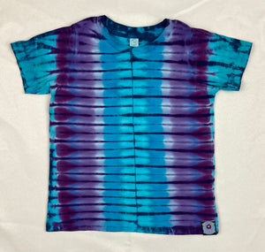 Toddler Blue/Purple Stripe Tie-Dyed Tee, 3