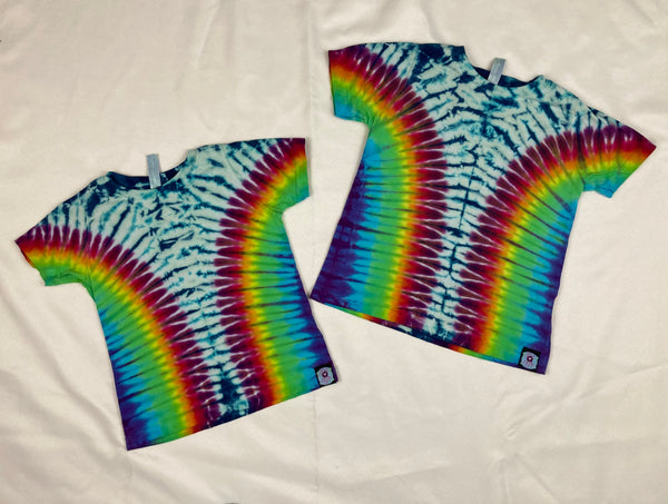 Toddler Seafoam/Rainbow Tie-Dyed Tee, 3