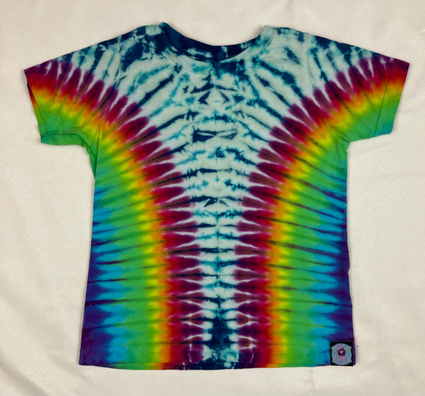 Toddler Seafoam/Rainbow Tie-Dyed Tee, 3