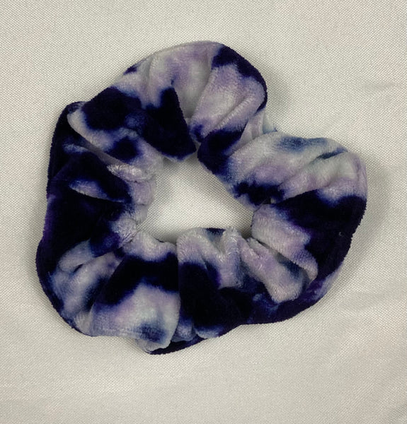 Multi-Colored Bamboo Rayon VELOUR Tie-dyed Hair Scrunchies
