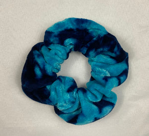 Multi-Colored Bamboo Rayon VELOUR Tie-dyed Hair Scrunchies