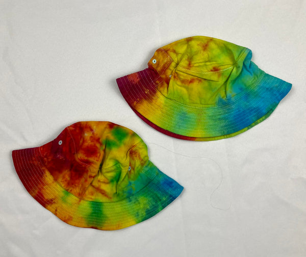 Adult Multi-Colored Tie-dyed Bucket Hats
