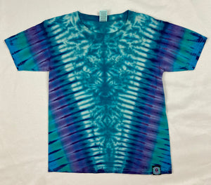 Kids Seafoam/Purple Tie-Dyed Tee, Youth S