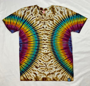 Adult Earthy Hourglass Tie-Dyed Tee, M