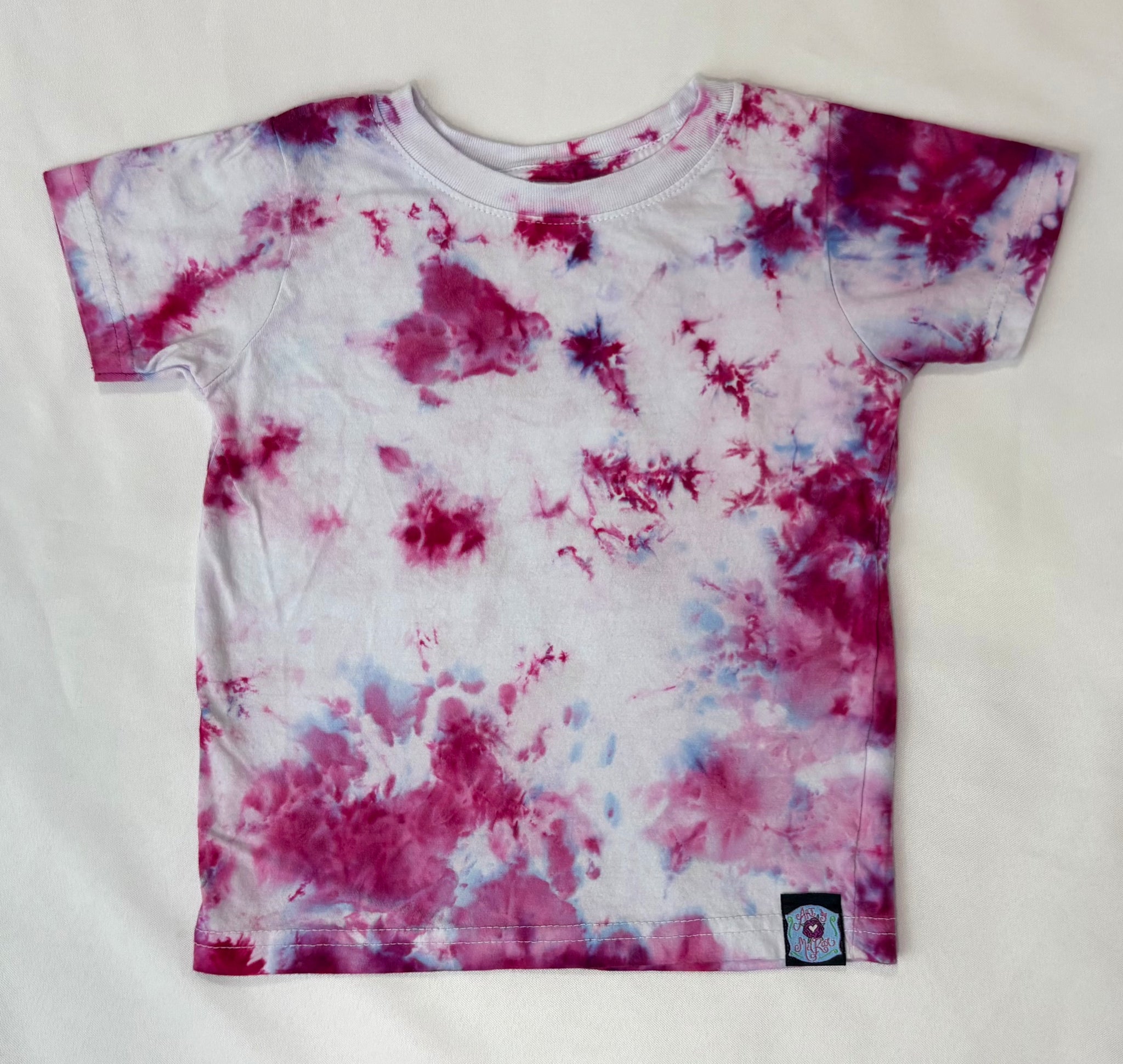 Toddler Pink Crush Ice-Dyed Tee, 3