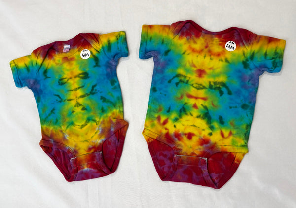 Baby Rainbow Tie-Dyed Bodysuit, 6M