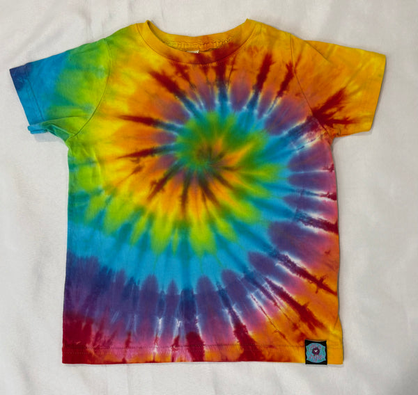 Toddler Rainbow Spiral Tie-Dyed Tee, 4 & 5/6