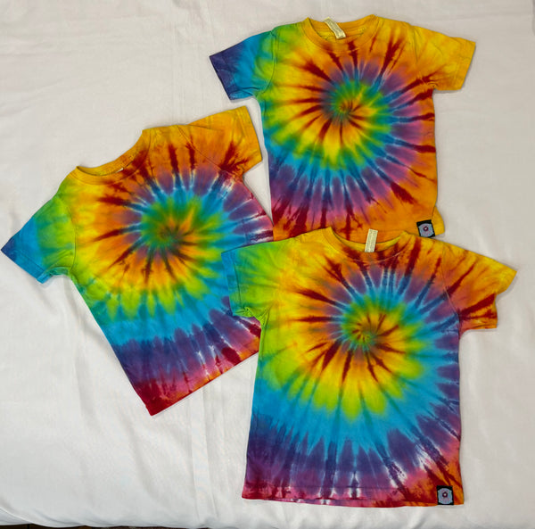 Toddler Rainbow Spiral Tie-Dyed Tee, 4 & 5/6