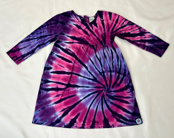 Toddler Pink/Purple Tie-Dyed Dress, 2T