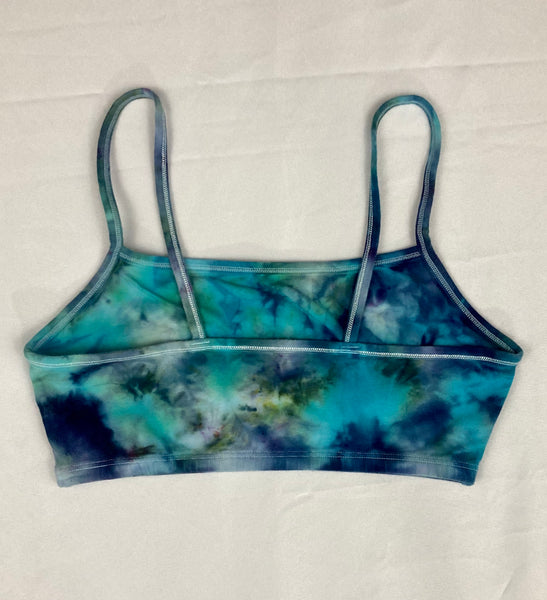 Women's Blue Ocean Ice-dyed Bralette, M (36)