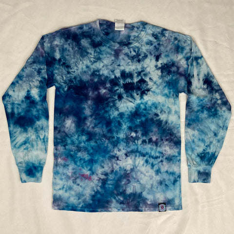 Adult Blue Crush Ice-Dyed Long Sleeve Tee, S