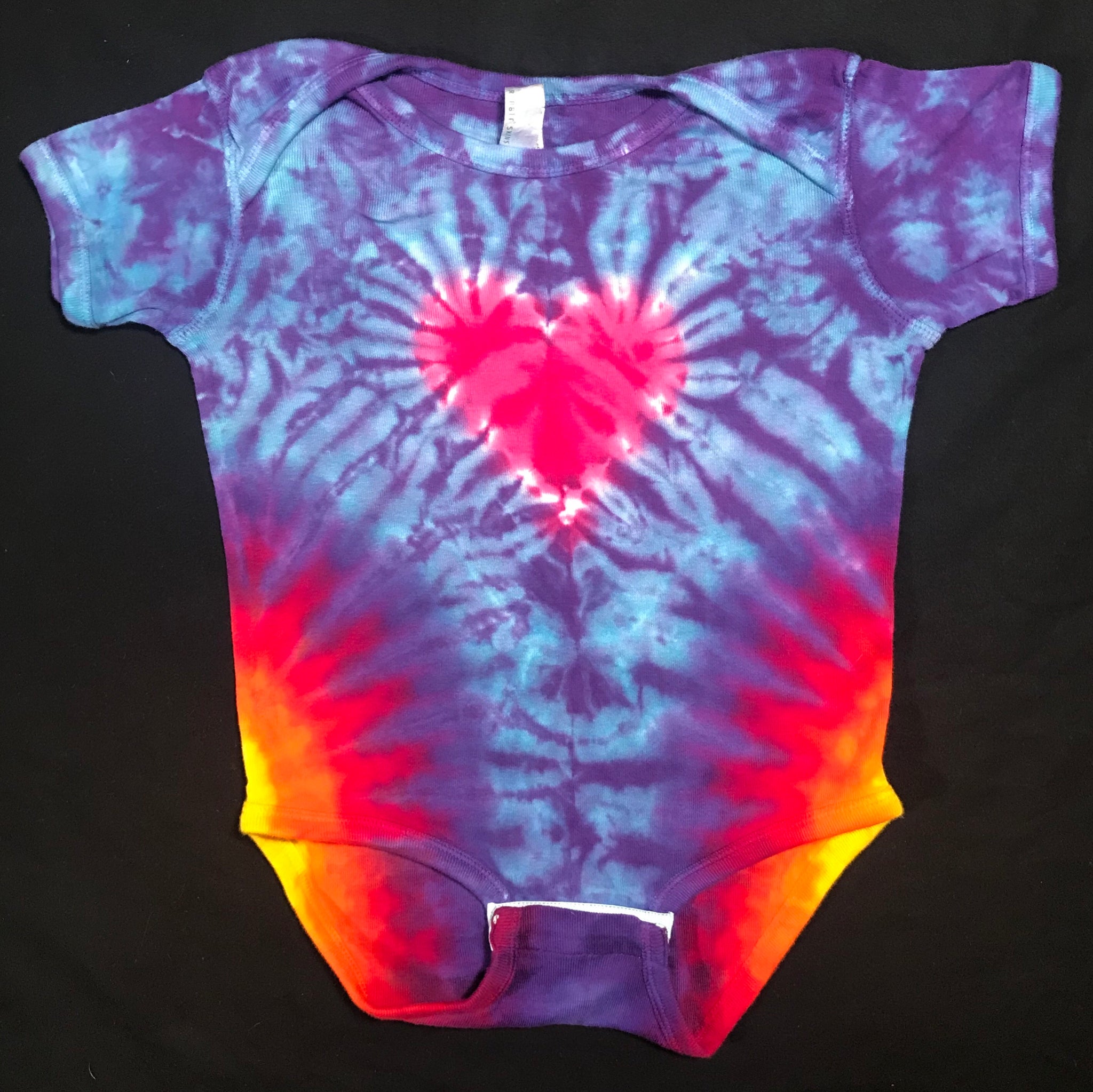 Baby Pink Heart Tie-Dyed Bodysuit, 24M