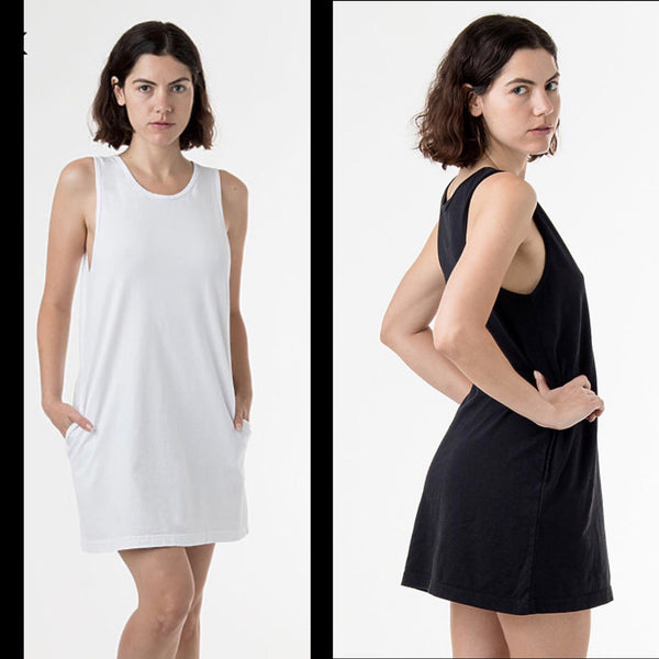 Women's Floral Ice-Dyed Pocket Tank Dress, M
