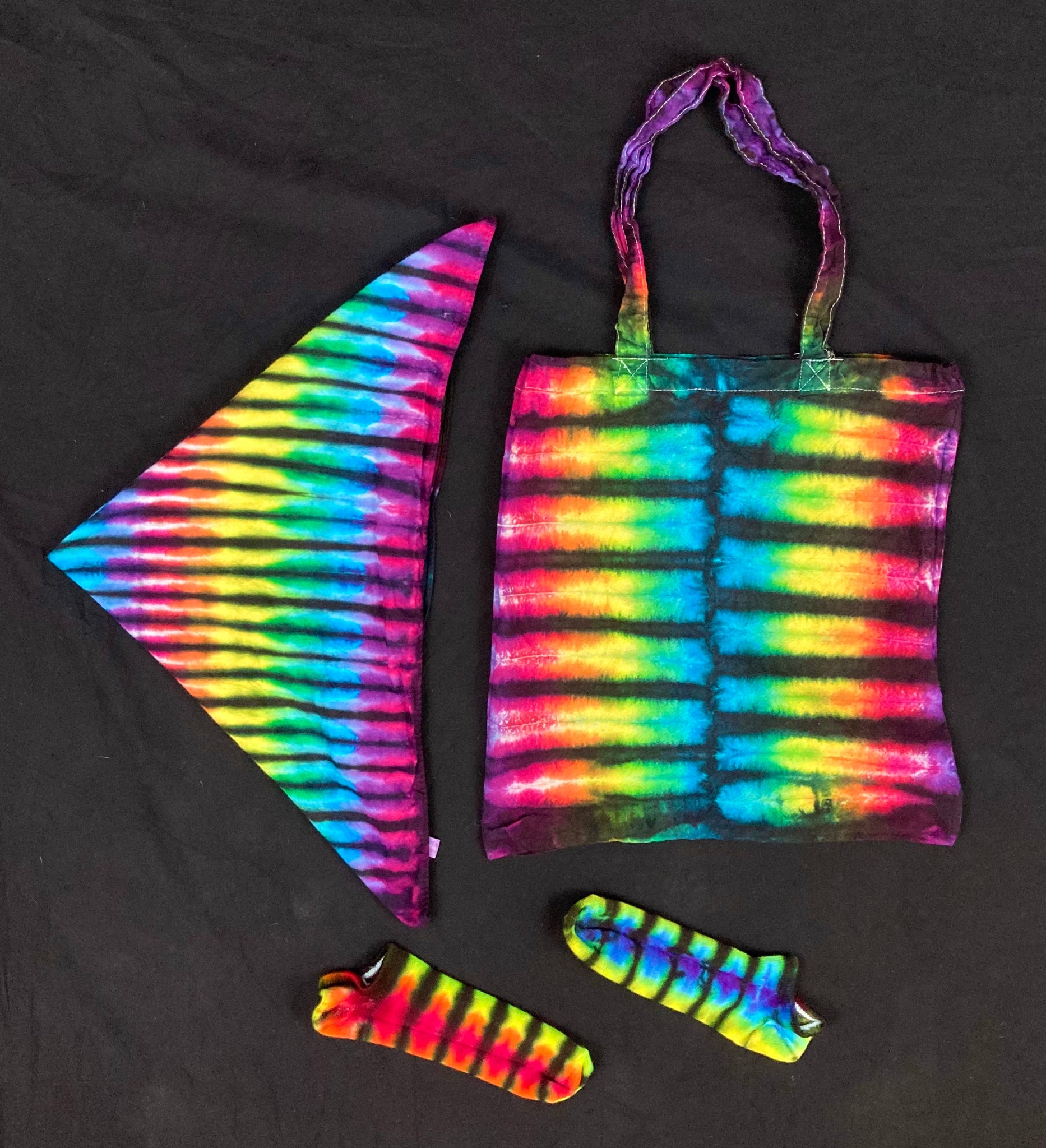 Holiday Tie-dyed Gift Bags