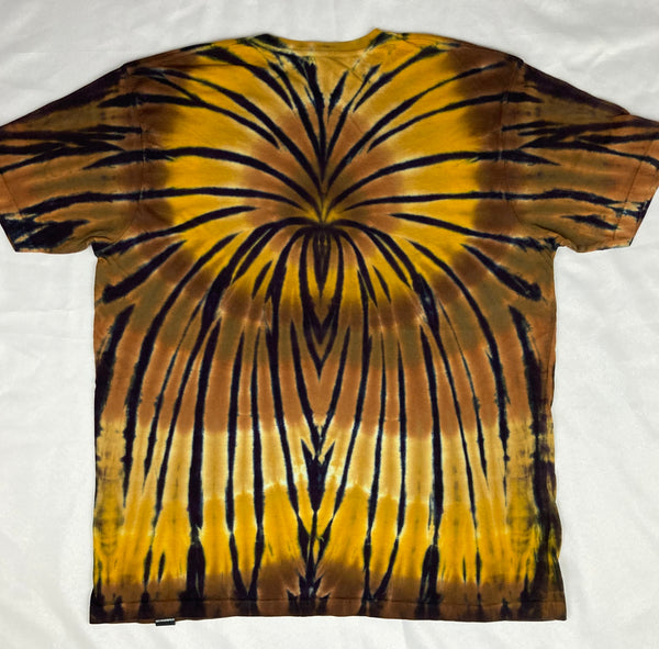 Adult Earthtone Spider Tie-Dyed Tee, 2XL