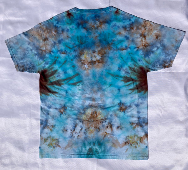 Adult Sky Rainbow Mandala Ice-Dyed Tee, L