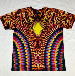 Adult Fire Diamond Tie-Dyed Tee, 3X