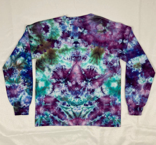 Kids Mandala Ice-Dyed Long Sleeve Tee, Youth L