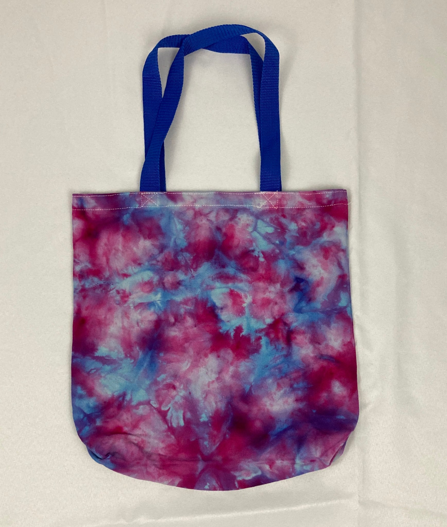 Pink Cotton Candy Ice-Dyed Canvas Tote Bag