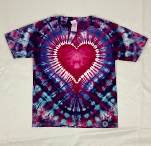 Kids Love/Heart Ice-Dyed Tee, Youth S