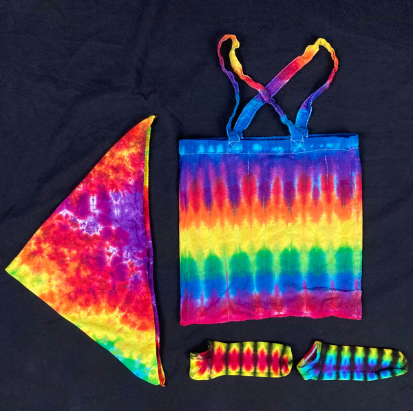 Holiday Tie-dyed Gift Bags