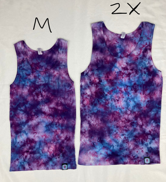 Women's Purple Ice-dyed Tank, 2X