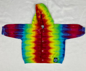 Baby Rainbow Stripe Tie-dyed Jacket, 6M - 18M