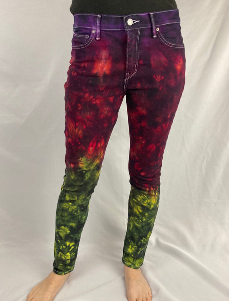 Ladies Sunset Red Upcycled Levi’s Jeans, 30
