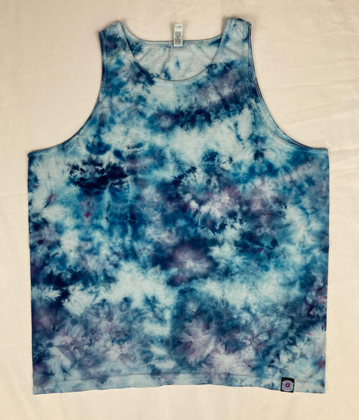 Adult Blue Crush Ice-dyed Tank, L
