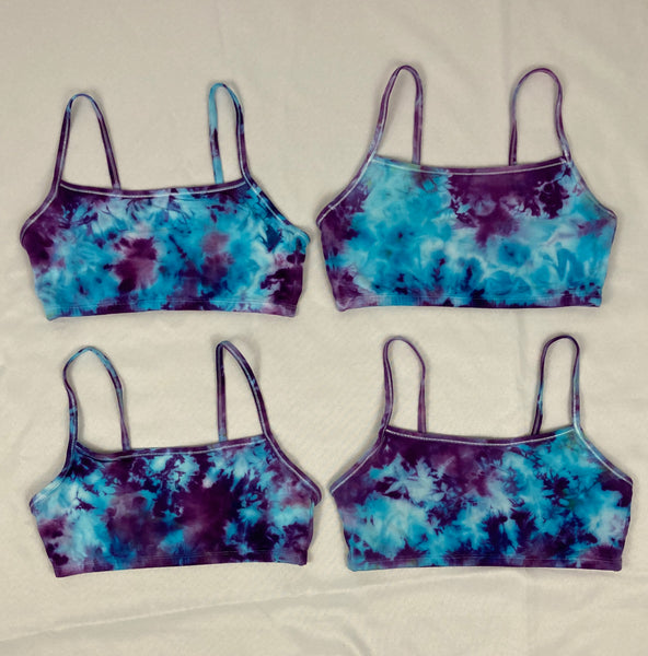 Women's Blue/Purple Ice-dyed Bralette, M (36)