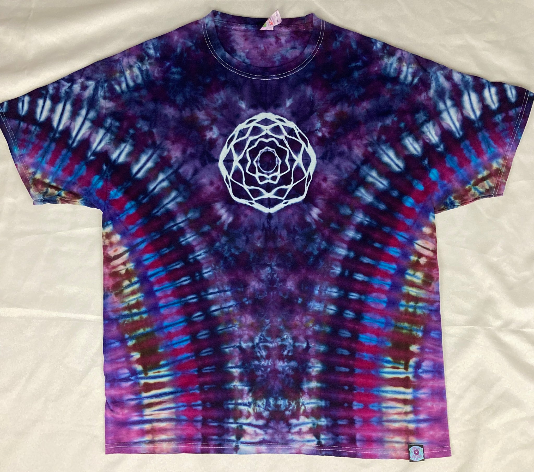 Adult Midnight Mandala Ice-Dyed Tee, XL