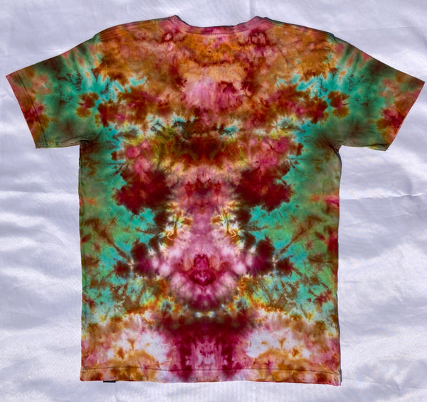 Adult Rusty Rainbow Mandala Ice-Dyed Tee, L