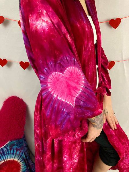 Adult Stealie of Love Tie-Dyed Rayon Robe, O/S