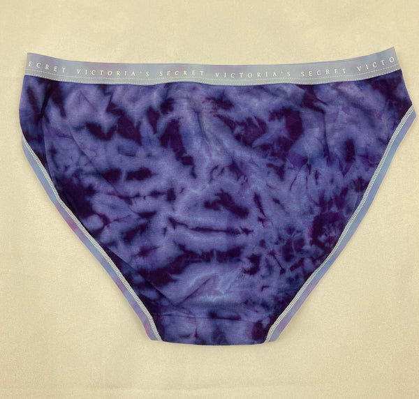 Women's Purple Victoria's Secret Tie-Dyed Panties, S-M