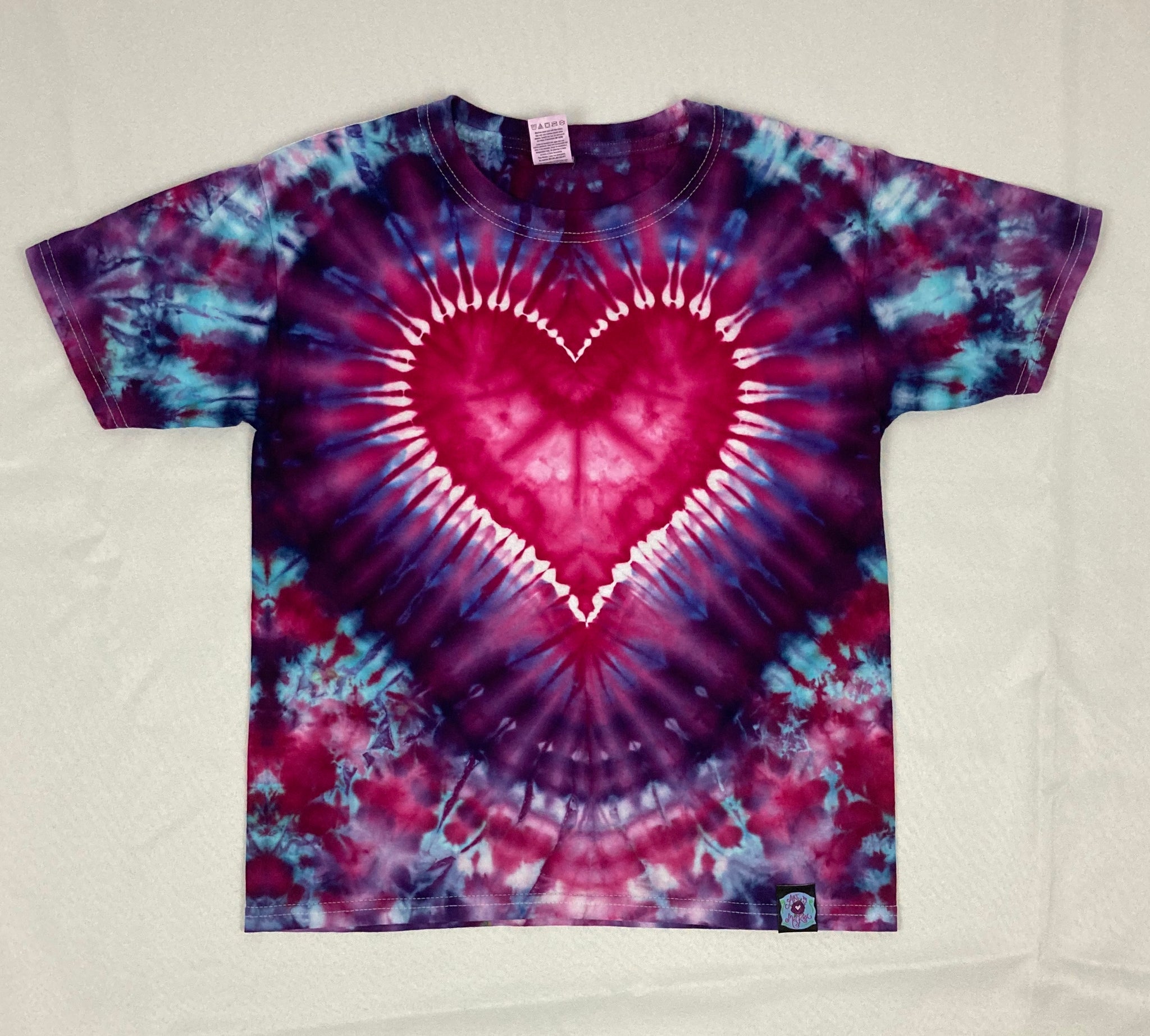 Kids Love/Heart Ice-Dyed Tee, Youth M