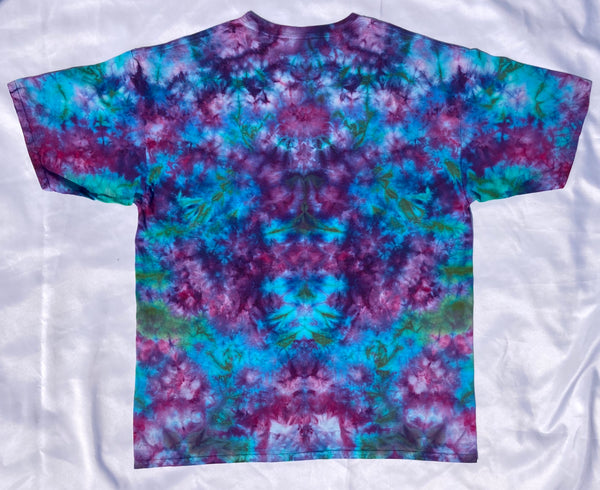 Adult Bold Flower Mandala Ice-Dyed Tee, 2XL