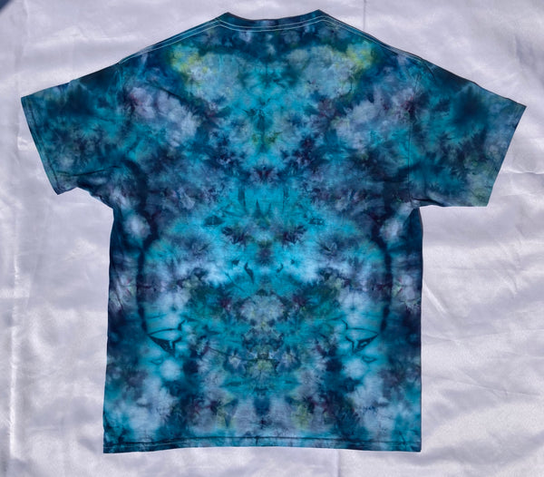 Adult Ocean Dream Mandala Ice-Dyed Tee, XL