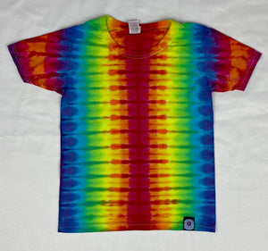 Kids Rainbow Stripe Tie-Dyed Tee, Youth XS