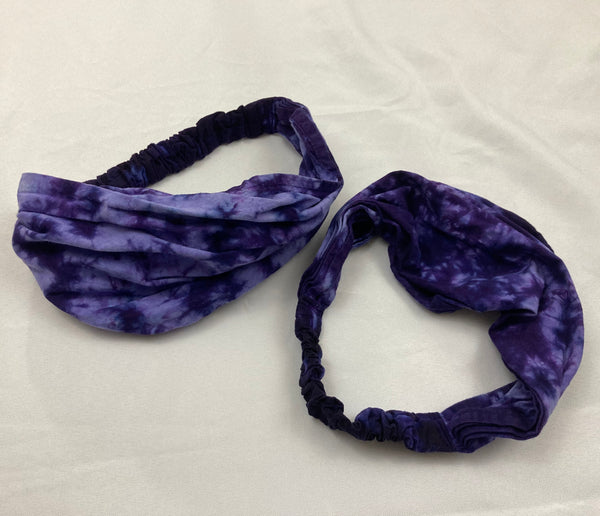 Bright Rainbow Tie-dyed Bandana Headband