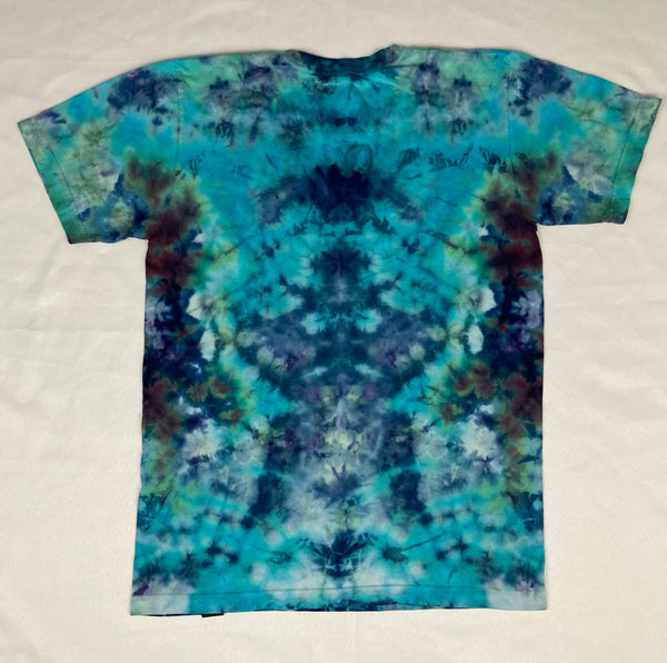 Adult Rainbow Lagoon Mandala Ice-Dyed Tee, M