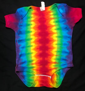 Baby Rainbow Striped Tie-Dyed Bodysuit, 18M