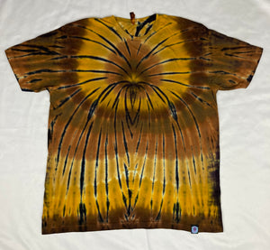 Adult Earthtone Spider Tie-Dyed Tee, 2XL