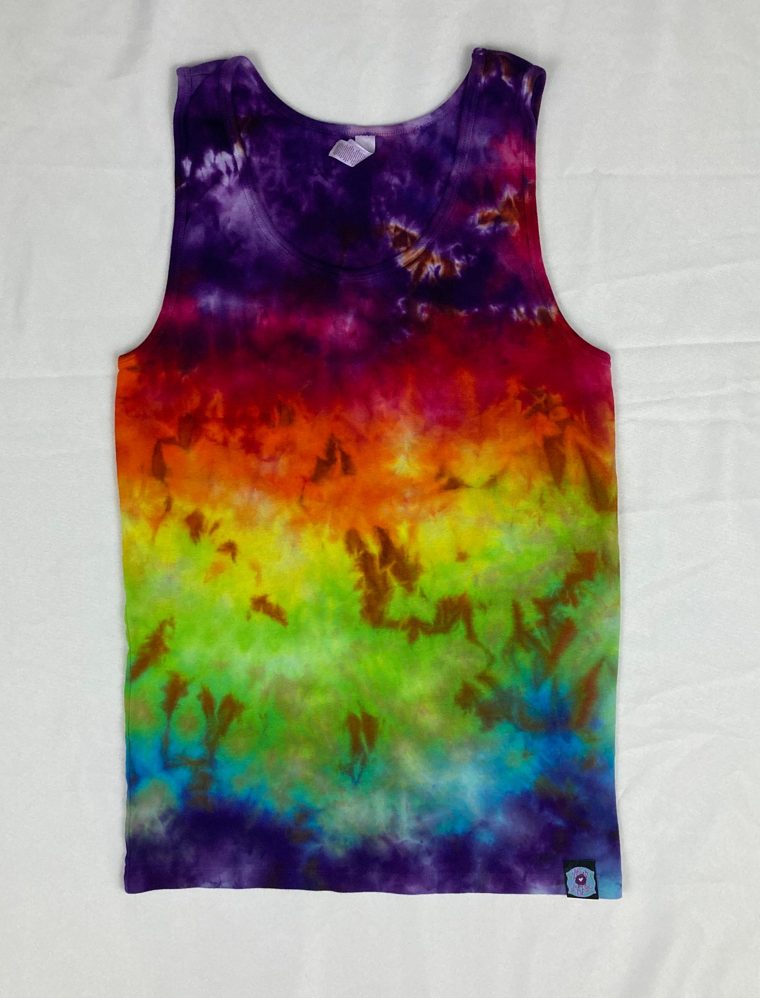 Women's Rainbow Ice-dyed Tank, 2X